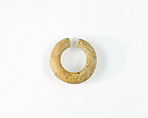 Penannular Earring, Bone