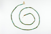 String of Cylindrical Beads, Feldspar, faience