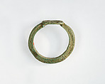 Ring, god figure, Faience