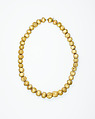 String of 43 beads, Gold