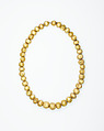 String of 43 beads, Gold
