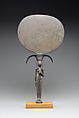 Mirror with a Handle in the Shape of a Young Woman Holding a Papyrus Umbel, Bronze