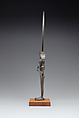 Mirror with a Handle in the Shape of a Young Woman Holding a Papyrus Umbel, Bronze