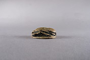 Scarab Inscribed with Blessing Related to Amun (Amun-Re), Glazed steatite