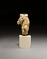 Upper part of a statuette of the Mother of the Apis, Yellow faience