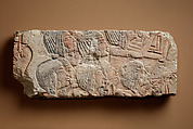 Court Ladies at a Ceremony, Limestone, paint