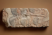Court Ladies at a Ceremony, Limestone, paint
