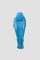 Uninscribed shabti from the tomb of Nespekashuty(?), Faience