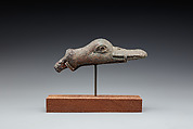 Duck's head with tenon attachment, Bronze or copper alloy