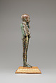Statue of the God Ptah, Bronze, gold leaf, glass