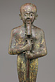 Statue of the God Ptah, Bronze, gold leaf, glass
