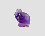 Female sphinx amulet, Amethyst