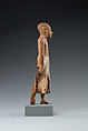 Figure of a Standing Man with a Long Kilt, Wood, paint