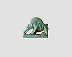 Sow Amulet, Faience