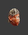 Fragmentary Head of a Man, Limestone, paint