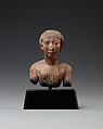 Upper Part of a Statue Probably Depicting a Man, Wood, paint