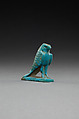 Falcon Amulet, Faience