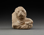 Forepart of a reclining lion, Limestone