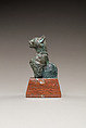 Upper Part of the Figure of a Seated Cat, Cupreous metal