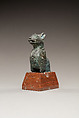 Upper Part of the Figure of a Seated Cat, Cupreous metal
