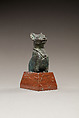 Upper Part of the Figure of a Seated Cat, Cupreous metal