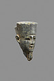Head possibly from a figure of Amun-Min, Steatite