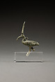 Pendant of an ibis wearing an atef crown, Cupreous metal