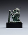 Baboon holding an inscribed stela dedicated to Iretherukhef, Copper alloy
