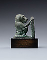 Baboon holding an inscribed stela dedicated to Iretherukhef, Copper alloy