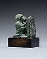 Baboon holding an inscribed stela dedicated to Iretherukhef, Copper alloy
