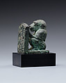 Baboon holding an inscribed stela dedicated to Iretherukhef, Copper alloy