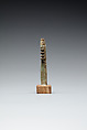 Djed Pillar Amulet, Faience