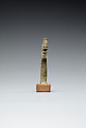 Djed Pillar Amulet, Faience