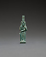 Figure of Isis nursing Horus, Faience