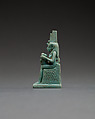 Figure of Isis nursing Horus, Faience