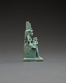 Figure of Isis nursing Horus, Faience