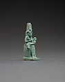 Figure of Isis nursing Horus, Faience