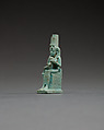 Figure of Isis nursing Horus, Faience