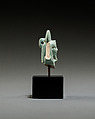 Partial Shu Amulet, Faience