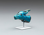 Fragmentary Head of an Oryx, Faience