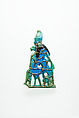 Modern setting for faience inlay, Gold