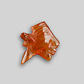 Profile Face Inlay of King Akhenaten, Carnelian