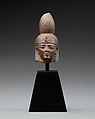 Head of a goddess, Glazed stone (?)