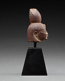 Head of a goddess, Glazed stone (?)
