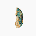 Part of a Scarab Inscribed for Neferhotep I, Bright blue glazed steatite