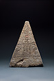 Pyramidion of Iufaa, Limestone, paint