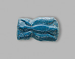 Foundation Deposit Plaque in the Form of a Trussed Duck, Faience
