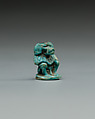 Baboon, Blue faience
