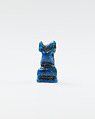 Cat amulet, Blue glass