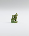 Cat amulet, Faience
